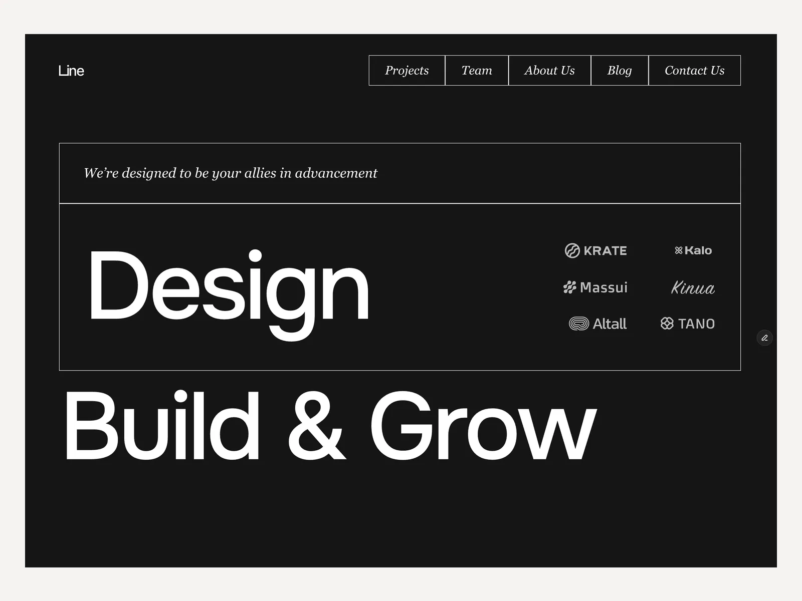 LineAgency - Creative Agency Website Template preview 1