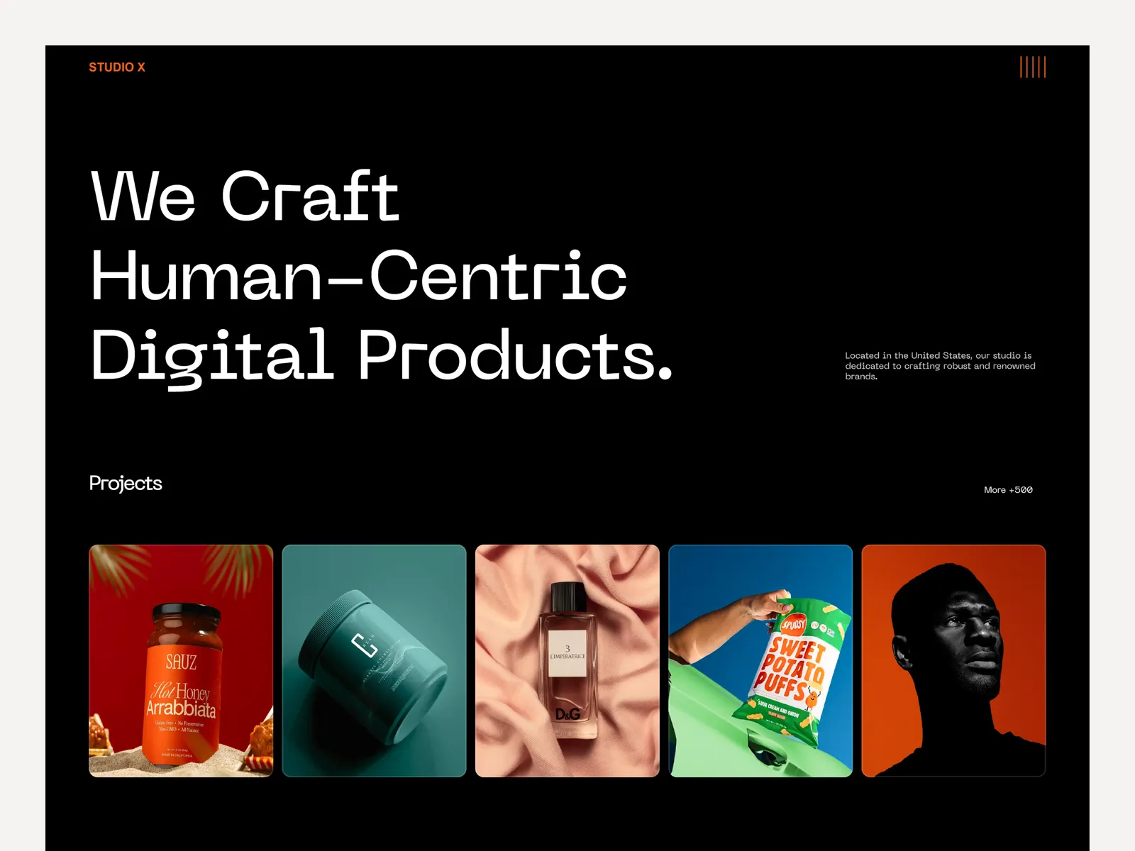 Studio X - Agency Website Template preview 1