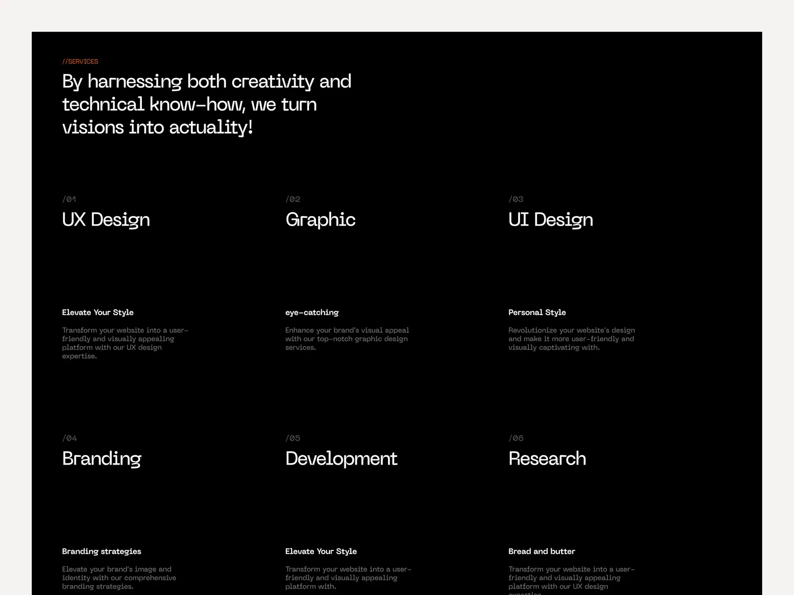 Studio X - Agency Website Template preview 2