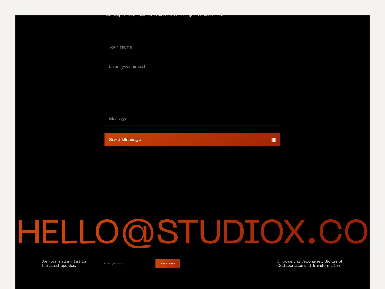 Studio X - Agency Website Template preview 5
